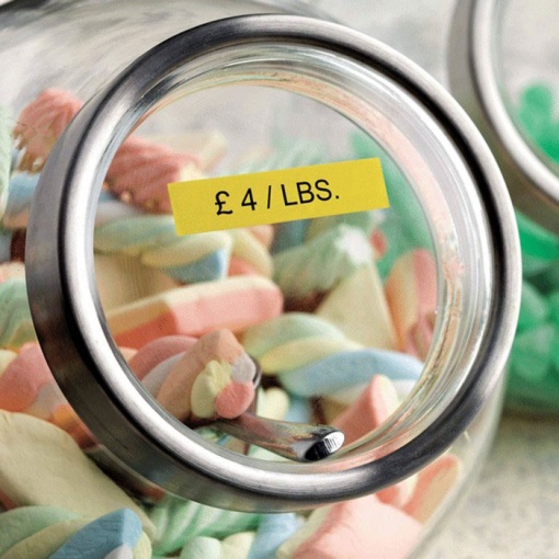 DYMO D1 45018 12mm x 7m black on yellow tape