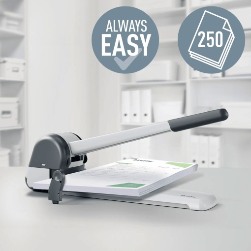 Furador Leitz modelo 5182 para 250 folhas prata