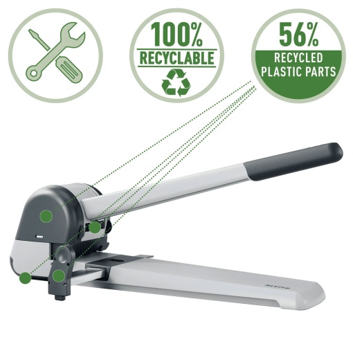 Furador Leitz modelo 5182 para 250 folhas prata
