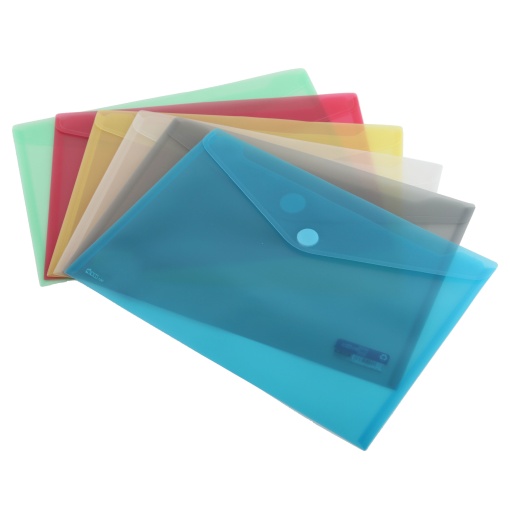 Bolsa para Documentos Fecho Velcro A4 Tipo Envelope Azul
