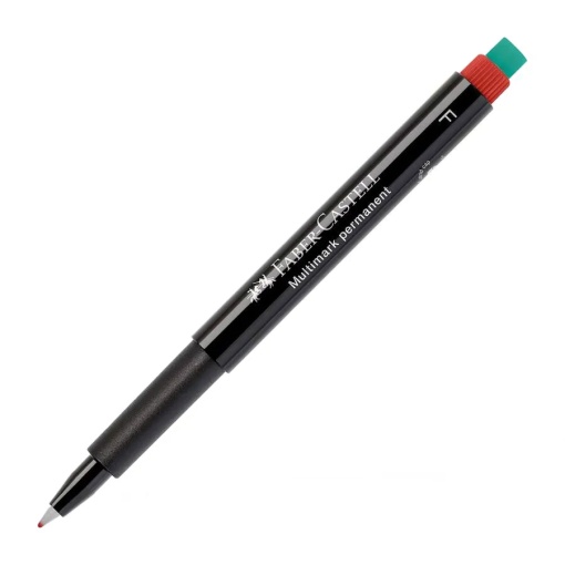 Marcador universal permanente FABER-CASTELL Multimark 1513 F 0,6mm vermelho
