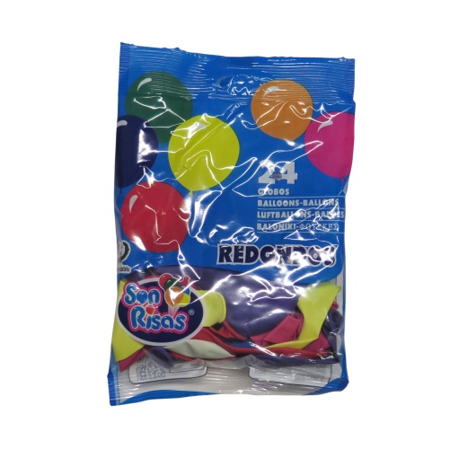 Balão de látex 24cm 9 1/2ö cores sortidas (24 unidades) SON RIBAS