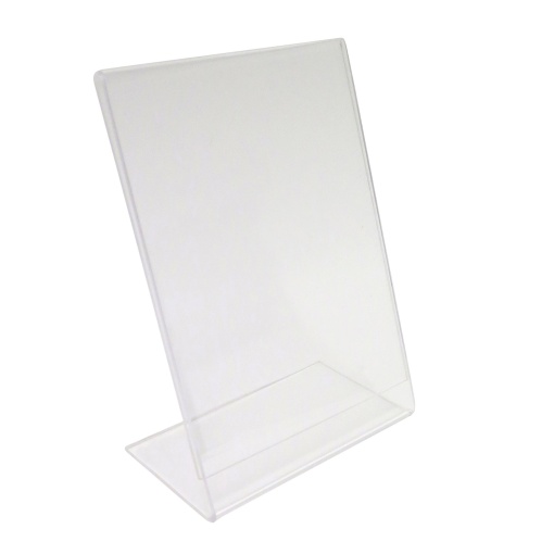 Moldura acrílica 15x20cm porta-folhetos vertical