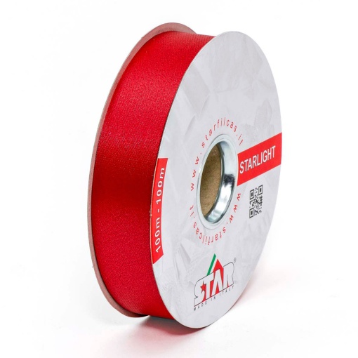 Fita de Embrulho STARLIGHT COTTON 31mmx100m Vermelho P170