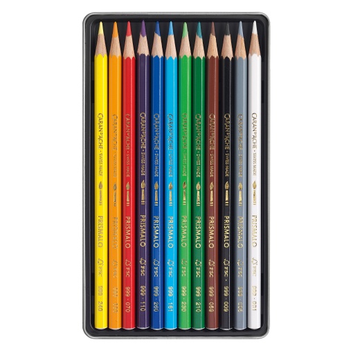 Lápis de Cor Caran D'ache Prismalo I caixa com 12