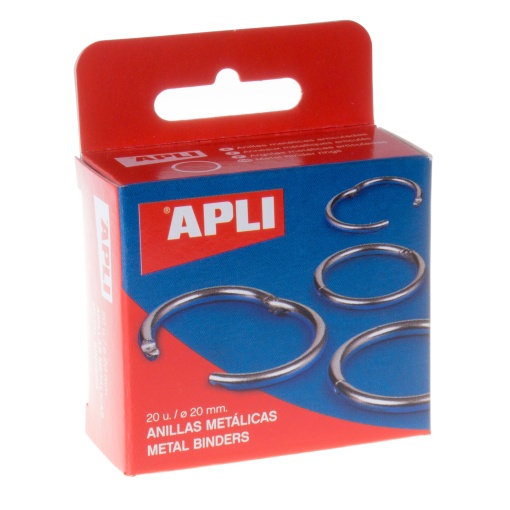 Argola de encadernação articulada metálica 20mm APLI