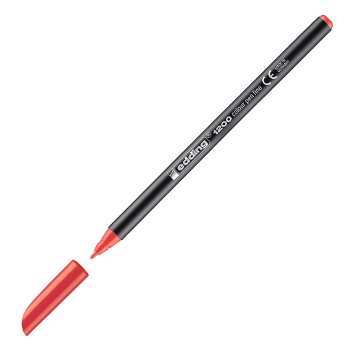 Marcador EDDING 1200 1mm vermelho