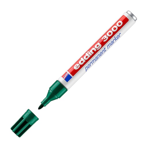 Marcador permanente EDDING 3000 1,5-3mm verde