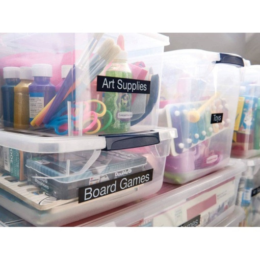 DYMO D1 45021 12mm x 7m white on black tape