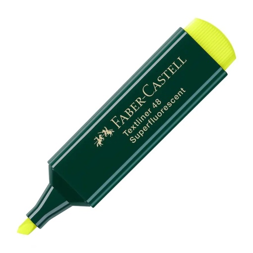 Sublinhador Fluorescente FABER-CASTELL Textliner 48 1-2-5mm Amarelo