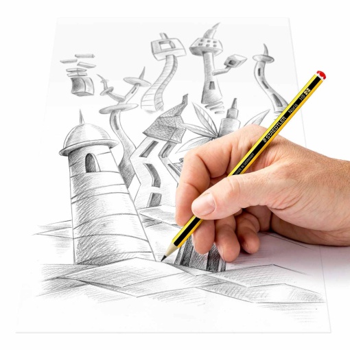 Lápis grafite Staedtler Noris 120 HB nº 2 - 3 unidades