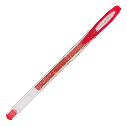 Roller Gel UNI-BALL Signo Sparkling UM-120 1mm Vermelho
