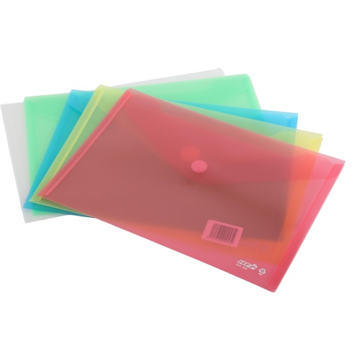 Bolsa para Documentos Fecho Velcro A5 Tipo Envelope Azul