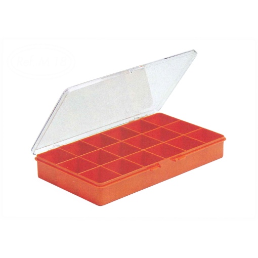 Mini-contentor SUC M18 275x157x40mm 18 divisórias