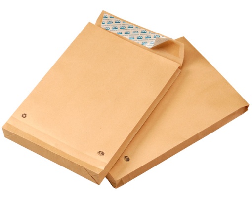 Envelope tipo saco C4 229x324x30mm com fole 120g silicone kraft - 250 unidades