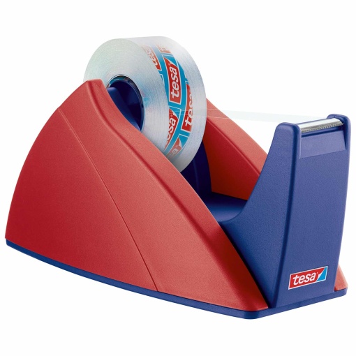 Desenrolador de secretária TESA Easy Cut 19mmx33m vermelho/azul
