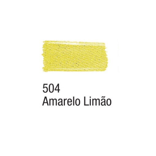 Tinta para tecido ACRILEX amarelo limão 504 37ml