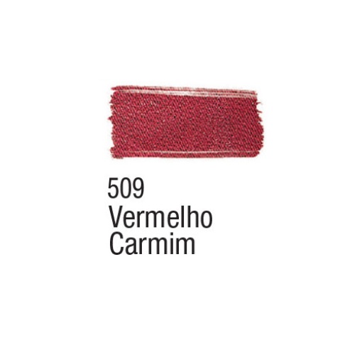 Tinta para tecido ACRILEX vermelho carmim 509 37ml
