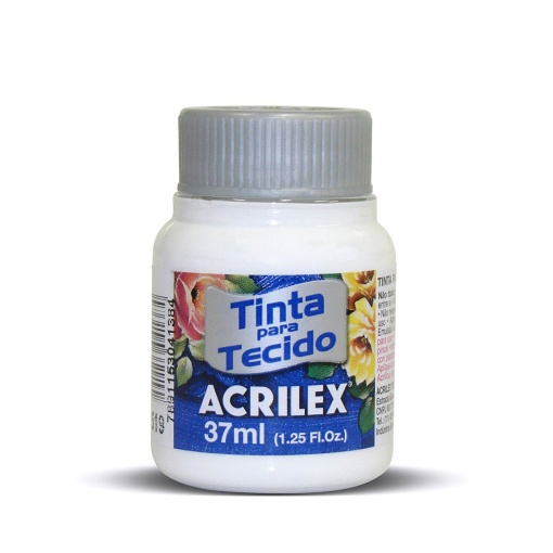 Tinta para Tecido ACRILEX Branco 519 37ml
