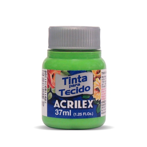 Tinta para Tecido ACRILEX Verde Folha 510 37ml