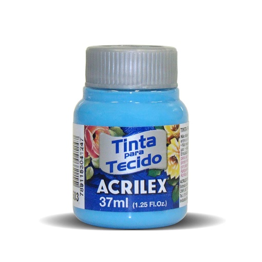 Tinta para Tecido ACRILEX Azul Celeste 503 37ml