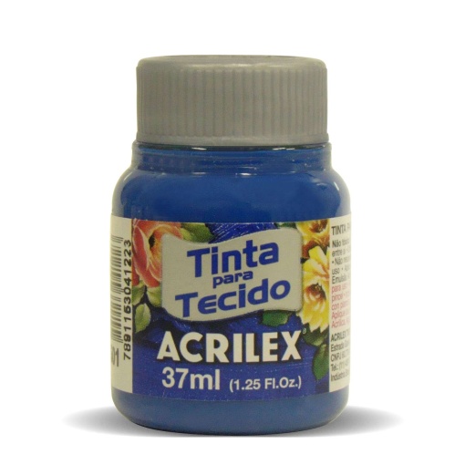 Tinta para Tecido ACRILEX Azul Turquesa 501 37ml