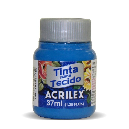 Tinta para Tecido ACRILEX Azul Cerúleo 568 37ml