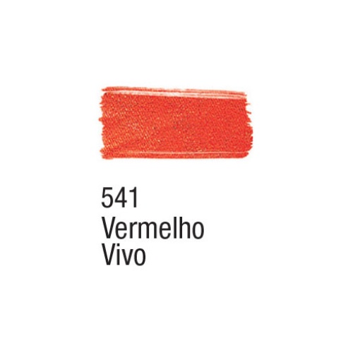 Tinta para tecido ACRILEX vermelho vivo 541 37ml