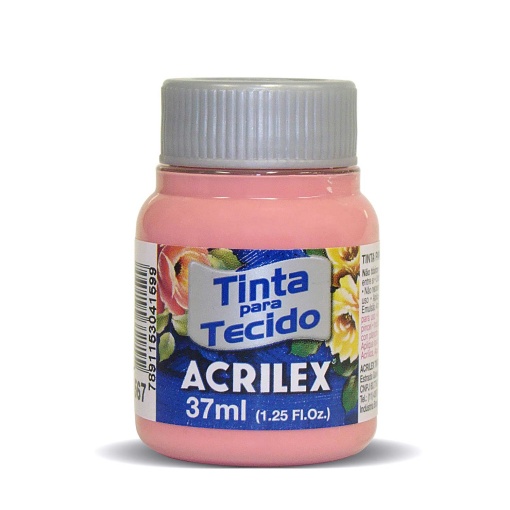 Tinta para Tecido ACRILEX Rosa Chá 567 37ml