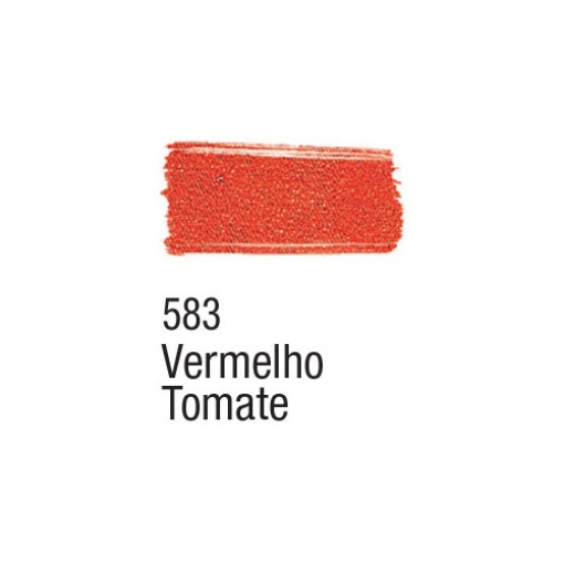 Tinta para tecido ACRILEX vermelho tomate 583 37ml