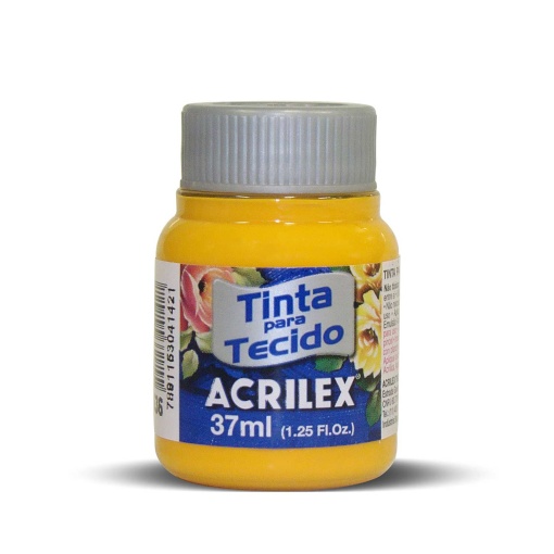Tinta para Tecido ACRILEX Amarelo Cádmio 536 37ml
