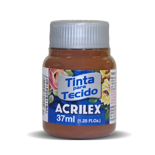 Tinta para Tecido ACRILEX Castanho 531 37ml
