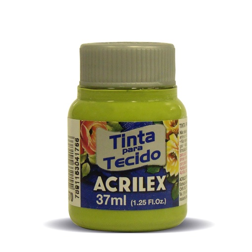 Tinta para Tecido ACRILEX Verde Pistache 570 37ml