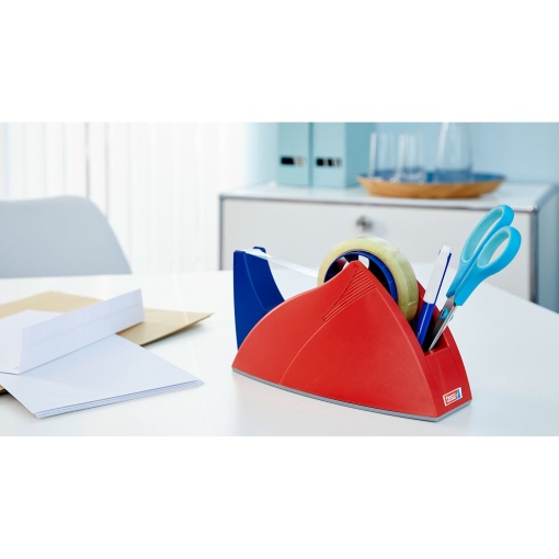 Desenrolador de secretária TESA Easy Cut Professional 66mx25mm vermelho/azul