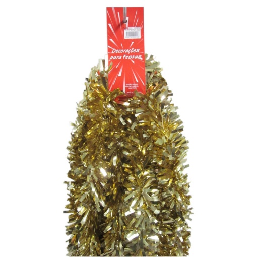 Festão 210 12m Metalizado Dourado