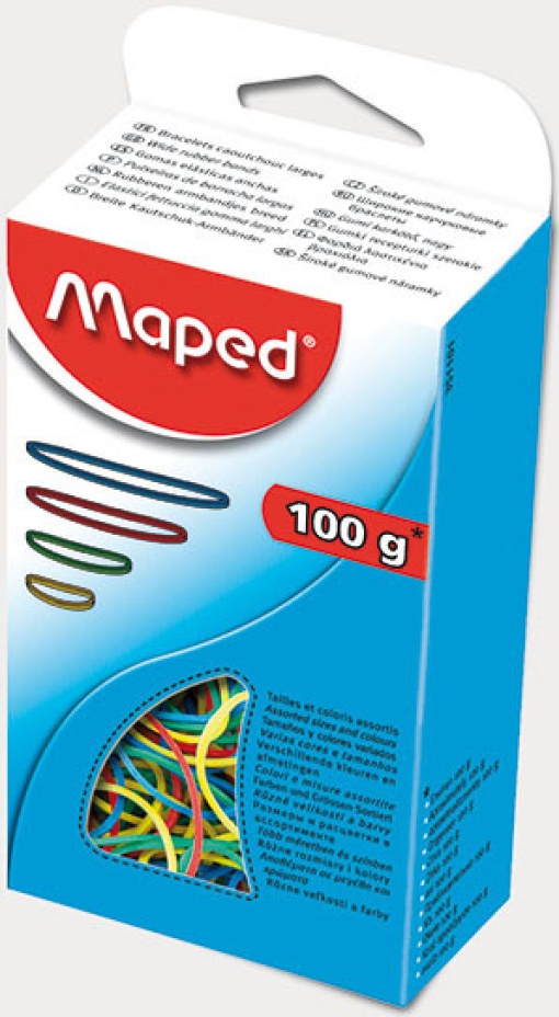 Elásticos MAPED 100g 4 cores/tamanhos
