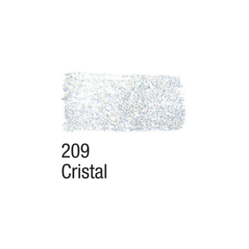 Tinta para tecido glitter ACRILEX cristal 209 37ml