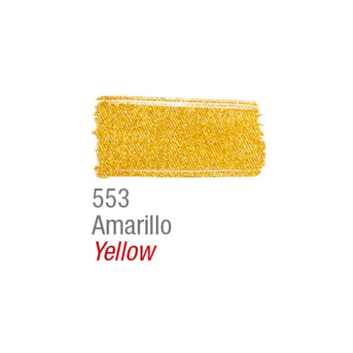 Tinta para tecido metálica ACRILEX amarelo 553 37ml