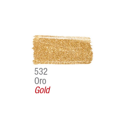 Tinta para tecido metálica ACRILEX ouro 532 37ml