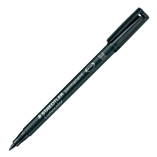 Marcador universal permanente STAEDTLER Lumocolor 317 M 1mm preto 9