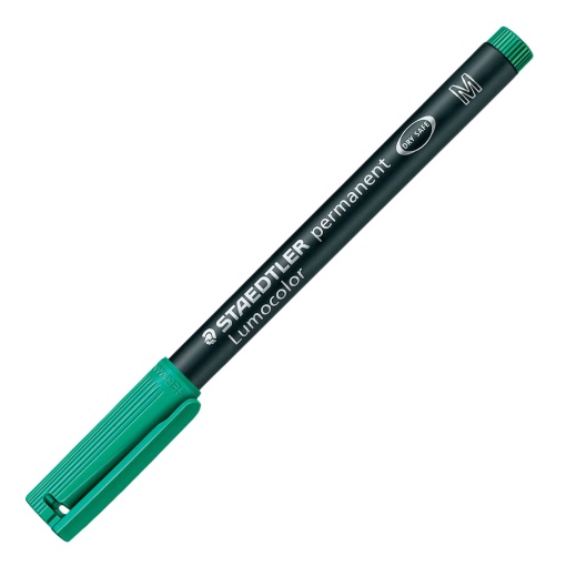 Marcador universal permanente STAEDTLER Lumocolor 317 M 1mm verde 5