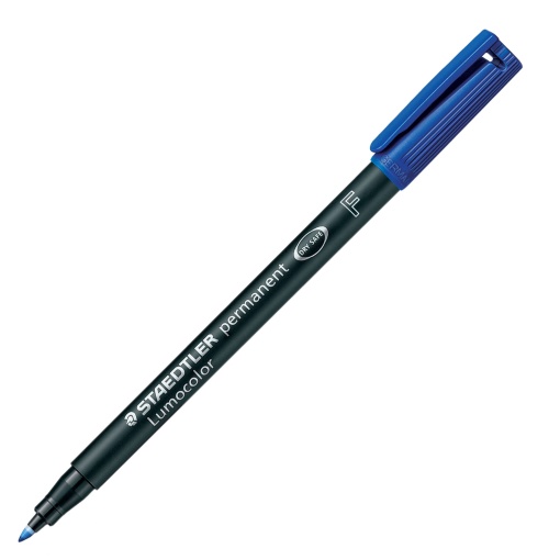 Marcador universal permanente STAEDTLER Lumocolor 318 F 0,6mm azul 3