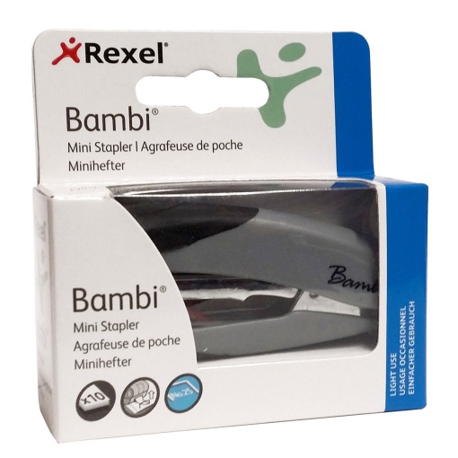 REXEL BAMBI Stapler No. 25-21/4 10 sheets assorted