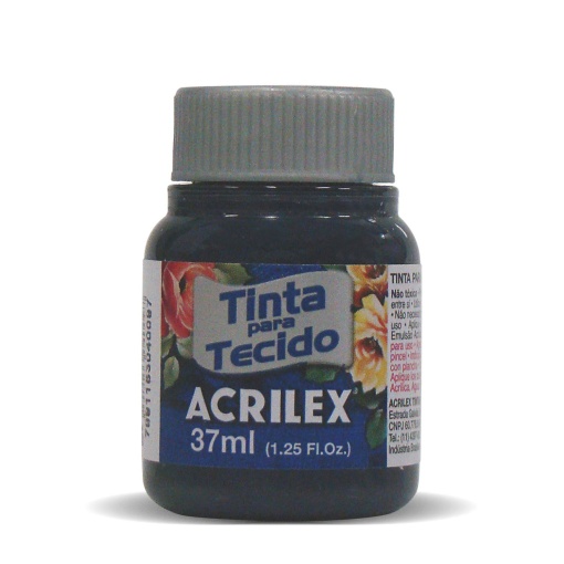 Tinta para Tecido ACRILEX Azul Petróleo 596 37ml
