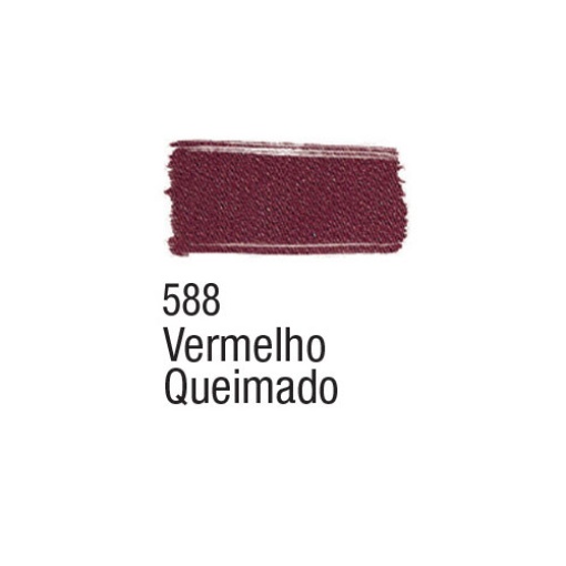 Tinta para tecido ACRILEX vermelho 588 37ml