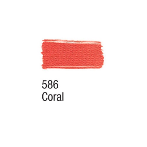Tinta para tecido ACRILEX coral 586 37ml