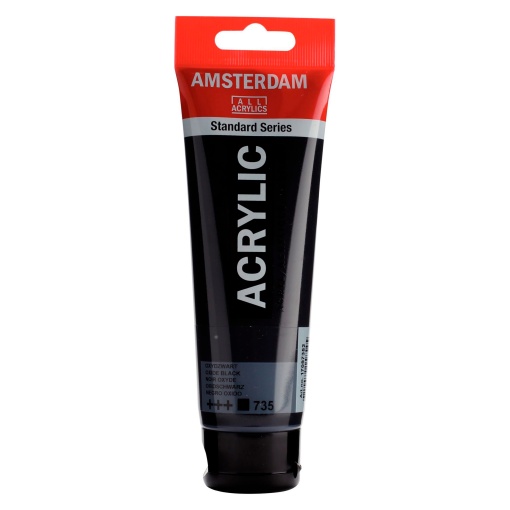 Tinta Acrílica AMSTERDAM Preto 735 120ml