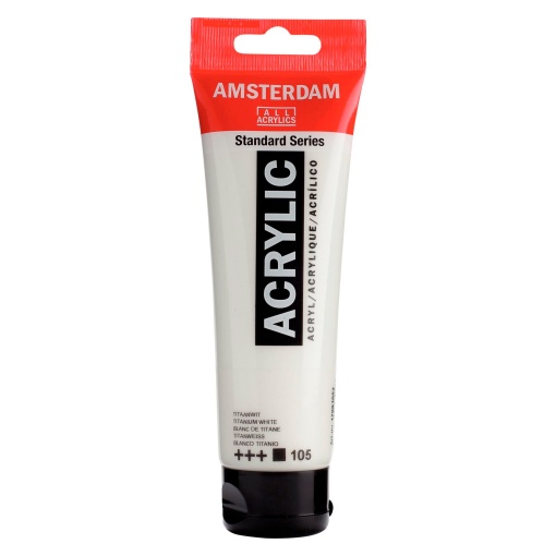 Tinta Acrílica AMSTERDAM Branco Titânio 105 120ml