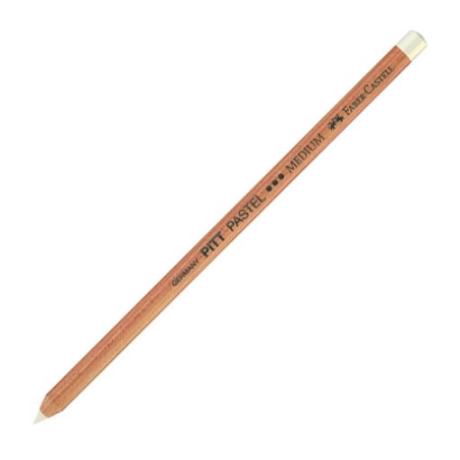 Lápis de Cor FABER-CASTELL Pitt Pastel Branco Médio 101