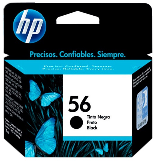 Tinteiro HP 56 Preto C6656A 4255/5150/5652